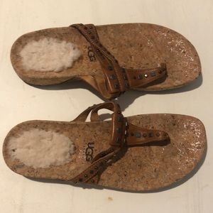 UGG sandals, size 6. Brand new.